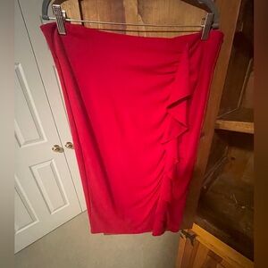 Halogen Red Pencil/Midi Skirt - Size L